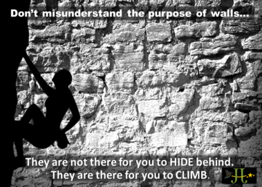 Don't misunderstand the purpose of walls