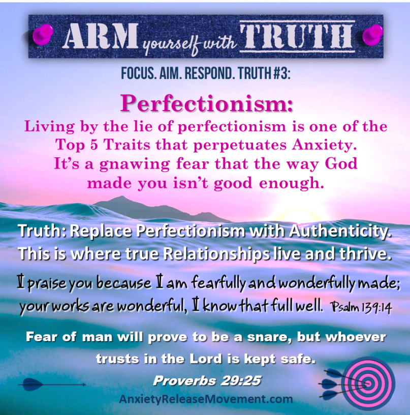 Truth 3 - Perfectionism - fear that you aren't good enough
