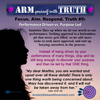 Truth 5 - Anxiety - Performance Driven vs Purpose Led